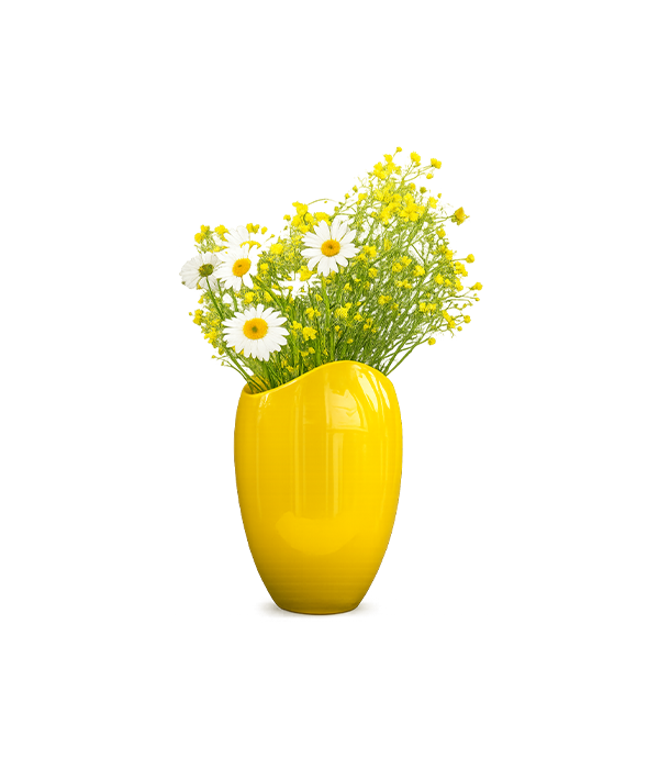 Vibrant Yellow Vase