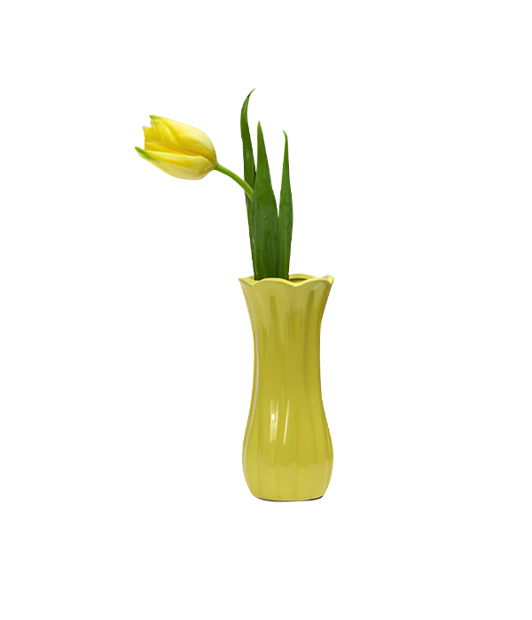 Yellow Ceramic Vase