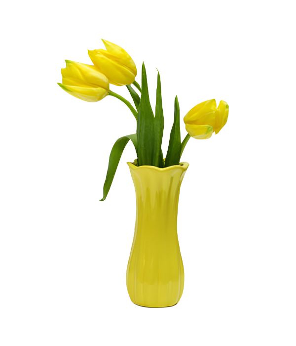 Yellow Ceramic Vase