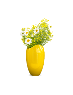 Vibrant Yellow Vase